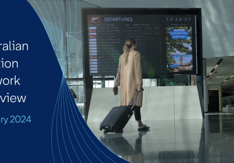 February 2024 Australian Aviation Network Overview